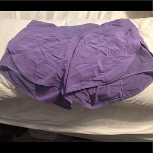 Lululemon lilac shorts size 10